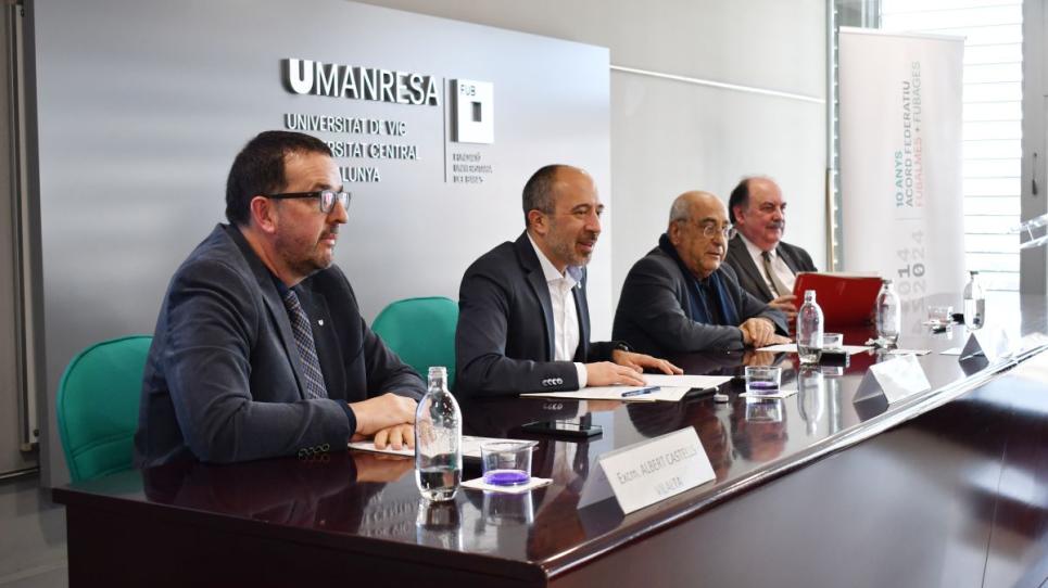 Albert Castells, Marc Aloy, Joaquim Nadal i Josep Eladi Baños