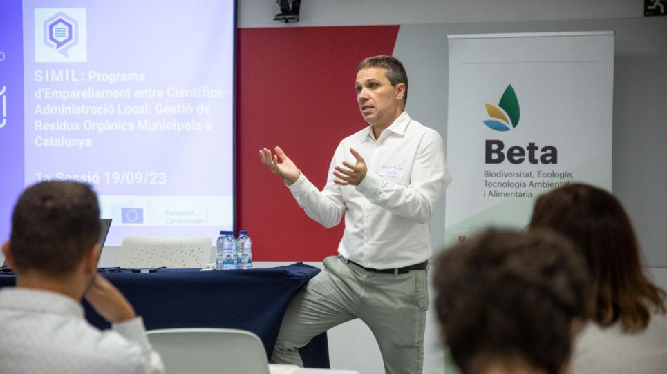 Sergio Ponsá, director del CT BETA, donant la benvinguda