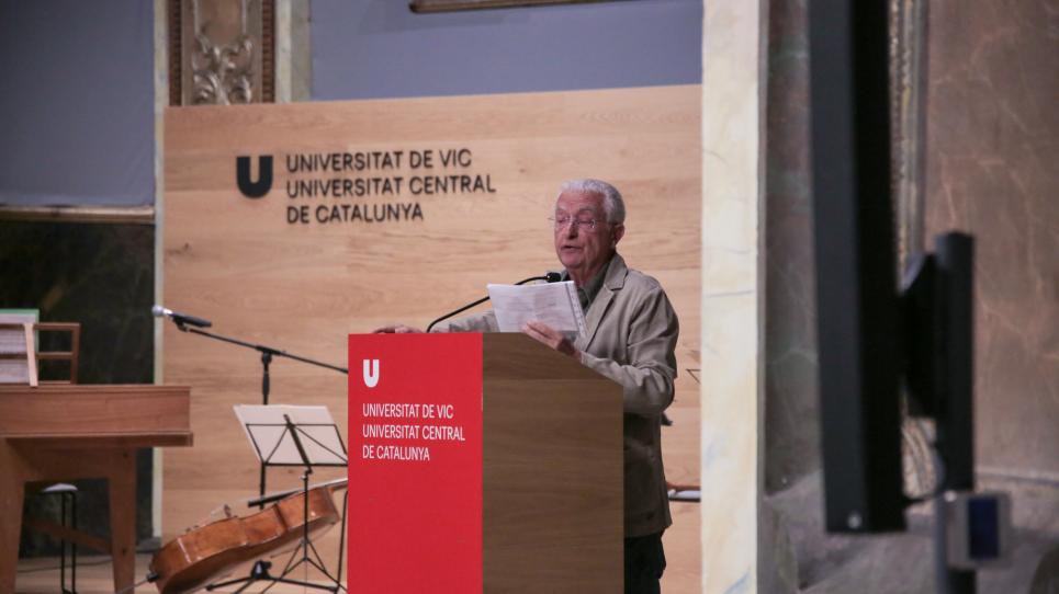 Xavier Casacuberta, president de l'Aula de la Gent Gran de Centelles