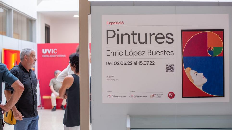 Inauguració de l'exposició de pintures d'Enric López