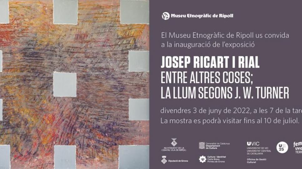 Cartell exposició Josep Ricart al Museu etnogràfic de Ripoll