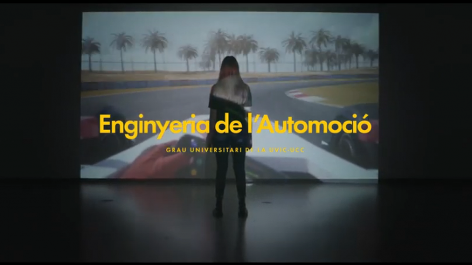 El grau en Enginyeria de l’Automoció protagonitza un nou vídeo promocional