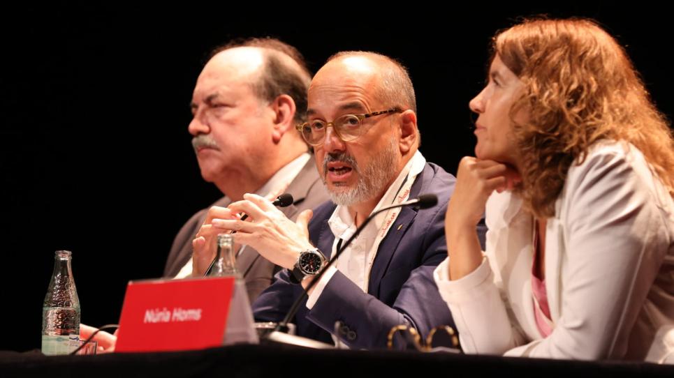 Carles Campuzano amb Josep Eladi Baños i Núria Homs