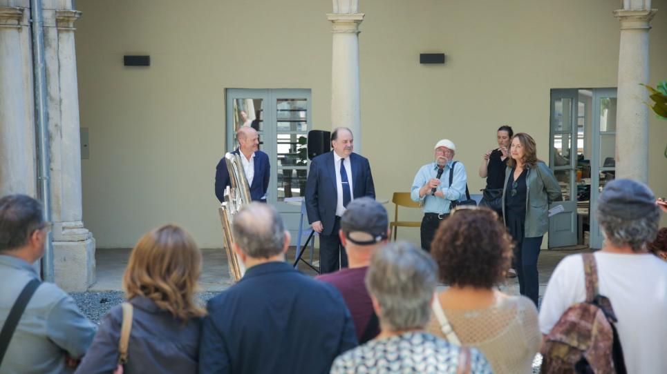 Inauguració de l'escultura 'Alat' de Josep Vernis