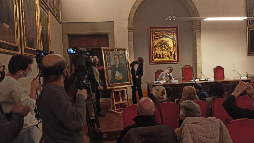 Acte de celebració del nomenament de Maria Dolors Orriols com a vigatana il·lustre