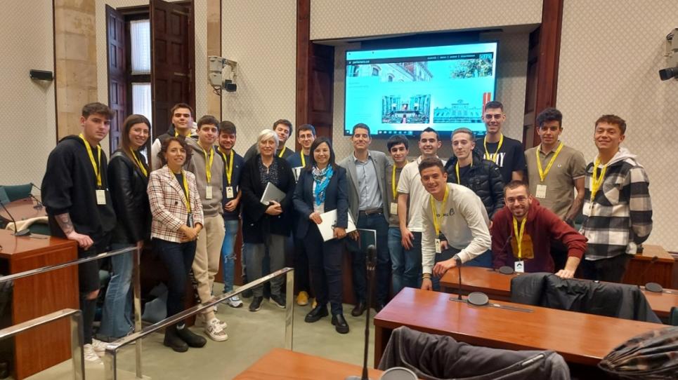 Alumnes de Periodisme al Parlament de Catalunya 