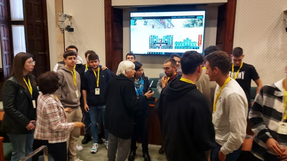 Alumnes de Periodisme al Parlament de Catalunya 