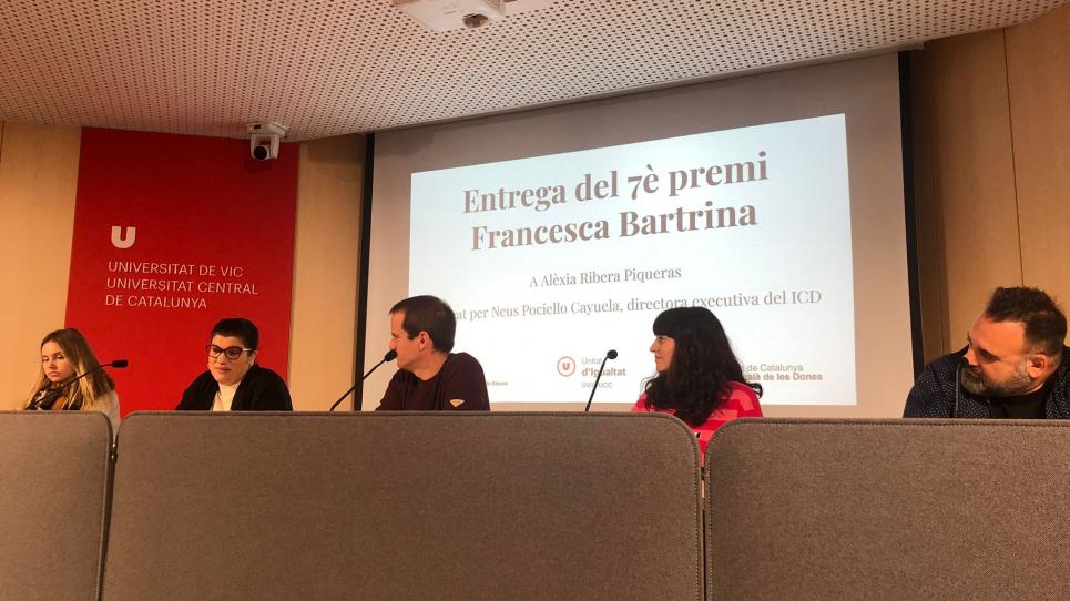Lliurament del VII Premi Francesca Bartrina al millor TFG amb perspectiva de gènere
