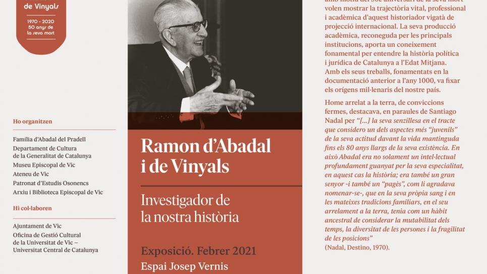 Exposició Ramon d'Abadal