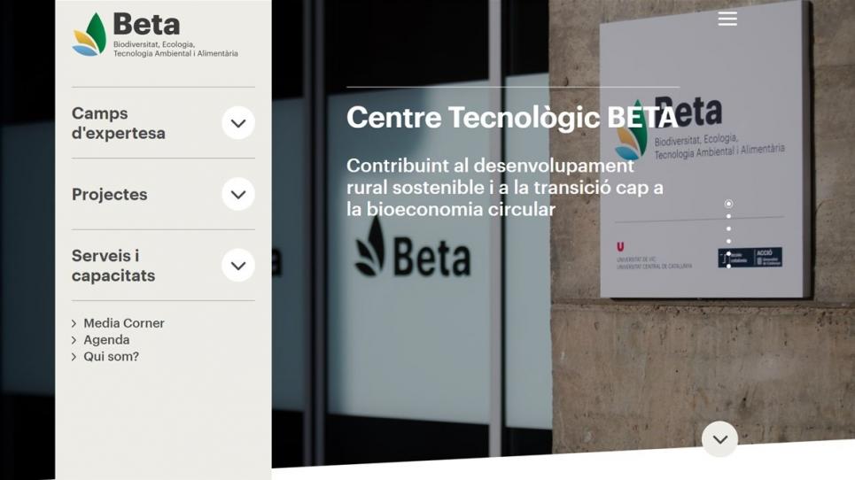 Imatge de la nova web del CT BETA