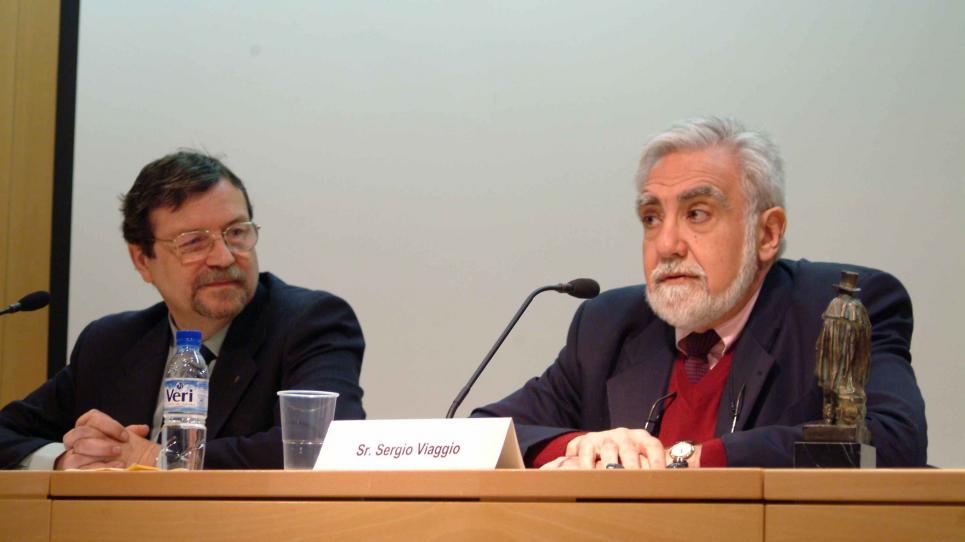 Sergio Viaggio- Professor honorari de la UVic 2004-2005